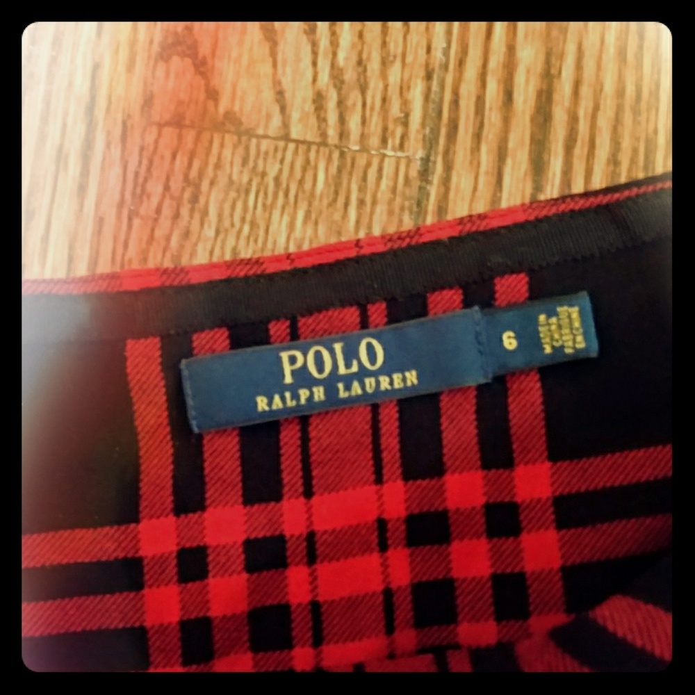 Red Checkered Skirt Polo Ralph Lauren